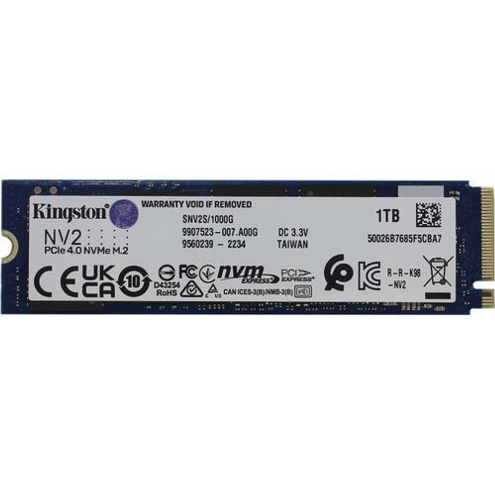 Накопитель SSD Kingston 1Tb SNV2S/1000G M.2 NV2 NVMe™