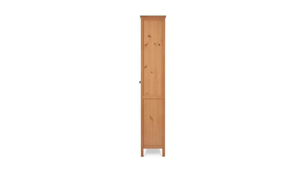 Шкаф-витрина стекло/стекло - аналог IKEA HEMNES / ХЕМНЭС/ ХЕМНЕС / КЫМОР / ИКЕА 90х198х37 см, светло-коричневый
