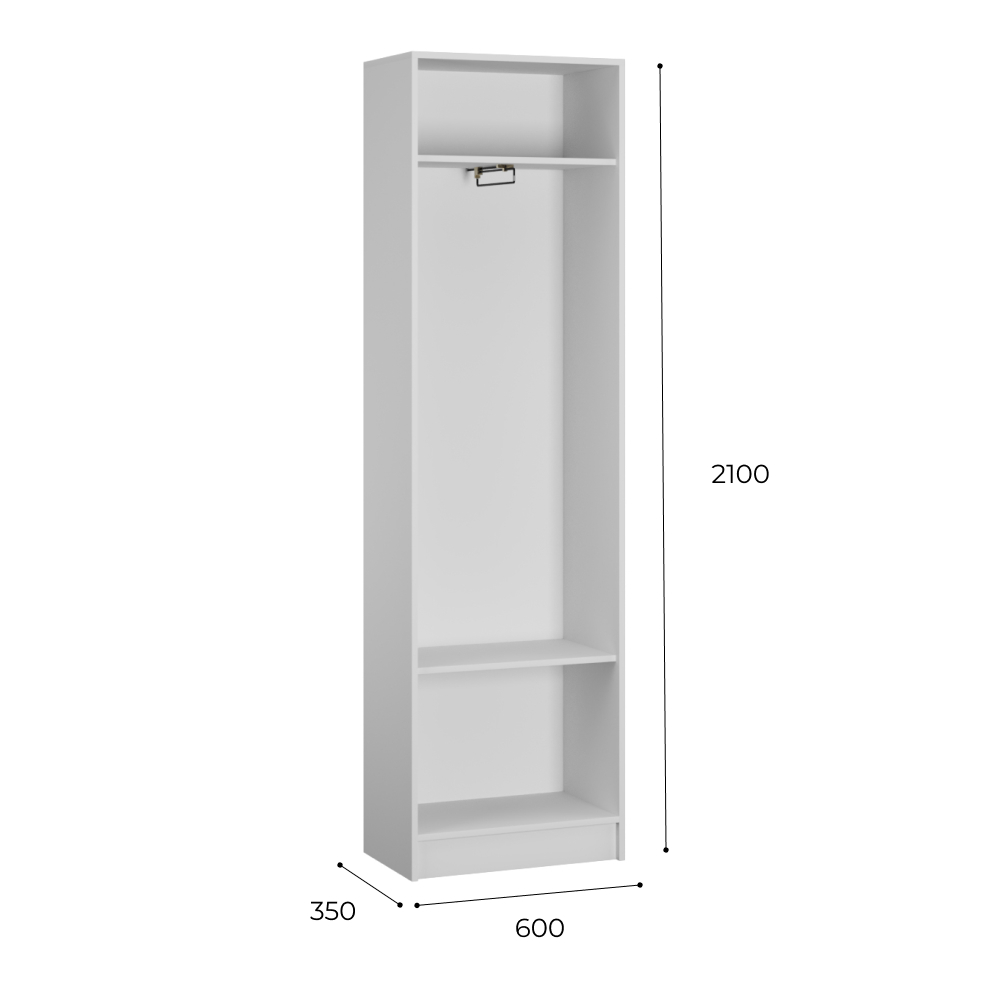 Шкаф Ямайка ЯПШ-1, белый