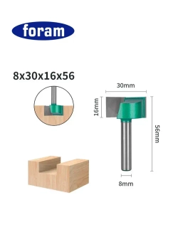 Фреза для выравнивания поверхности по дереву Z2 FORAM, хвостовик 8мм