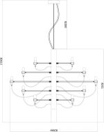 Подвесная люстра Divinare MOLTO 8030/17 LM-30