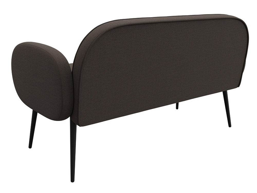 Диван прямой Лига-086 РОГОЖКА Амур 05 коричневый