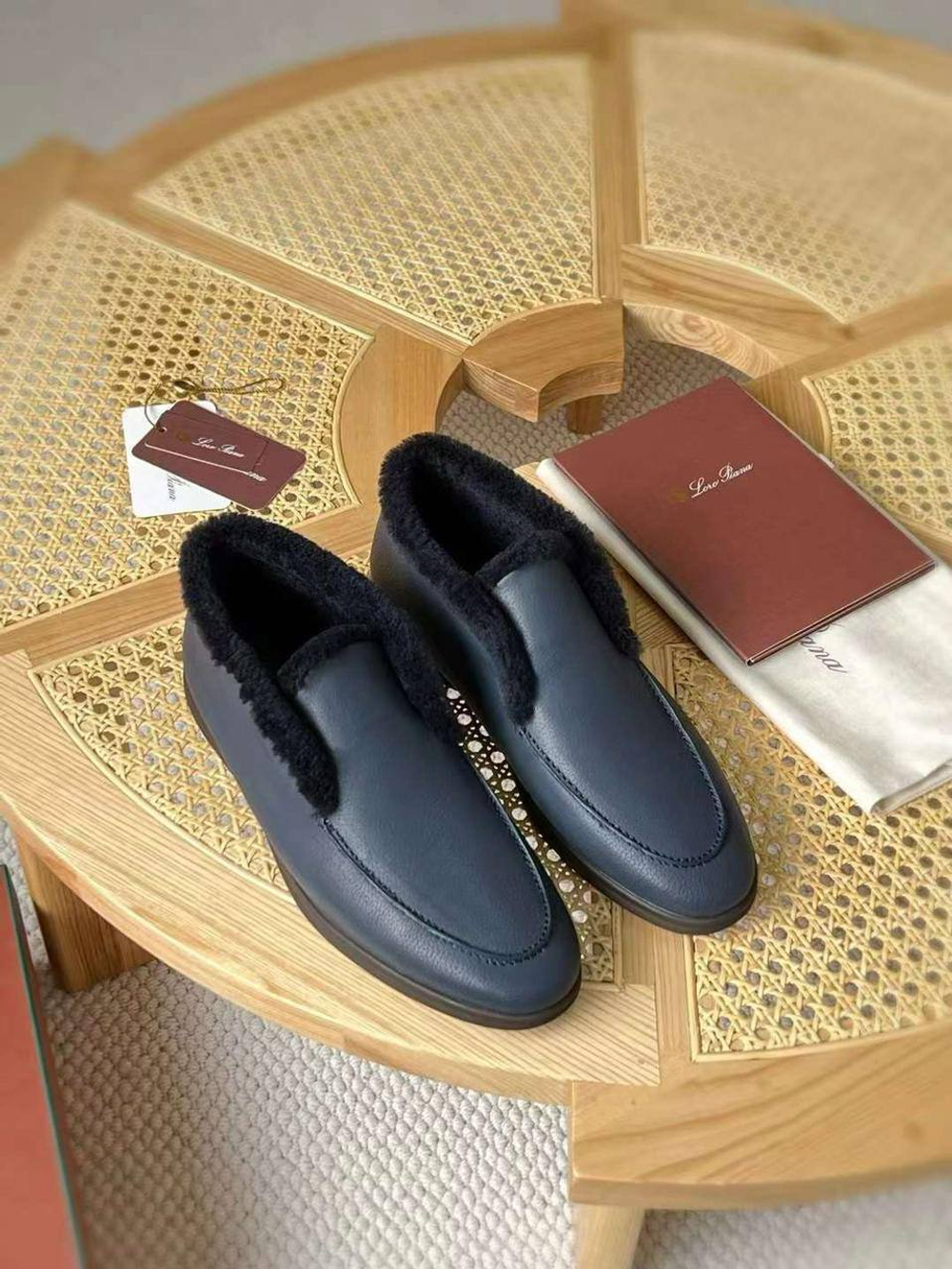Высокие лоферы Loro Piana