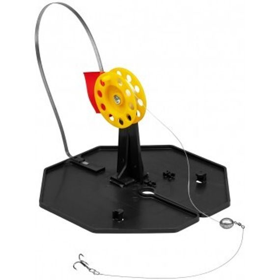 Набор жерлиц на подставке оснащенная ЖЗО-05 (d-210мм.катушка d-63мм) (10шт) ТОНАР