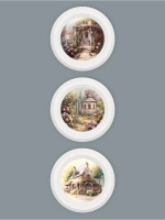 Картины на стену интерьерные на холсте 3 шт 17.5 см