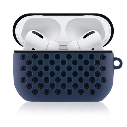 Чехол КАРТОФАН для Apple AirPods Pro (арт. AIRPRO-SPORTY-BLACK-BLUE)