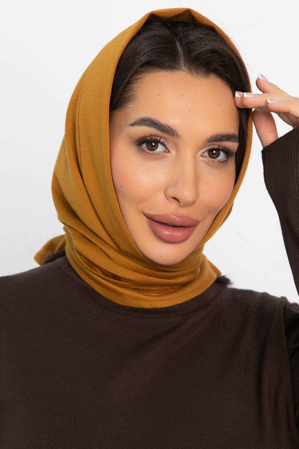 Косынка с отворотом (горчичная) КО19-23М LT Collection