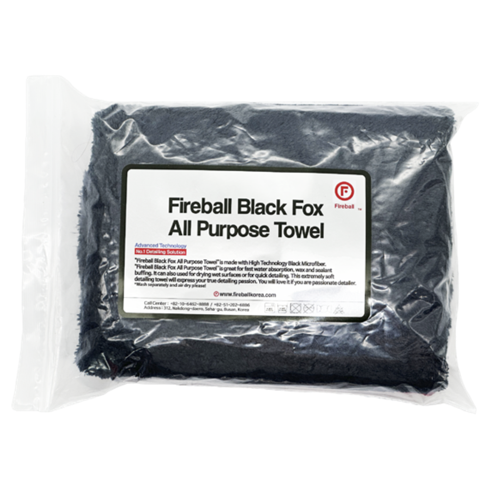 FIREBALL Микрофибра универсальная Black Fox 350gsm 75*40
