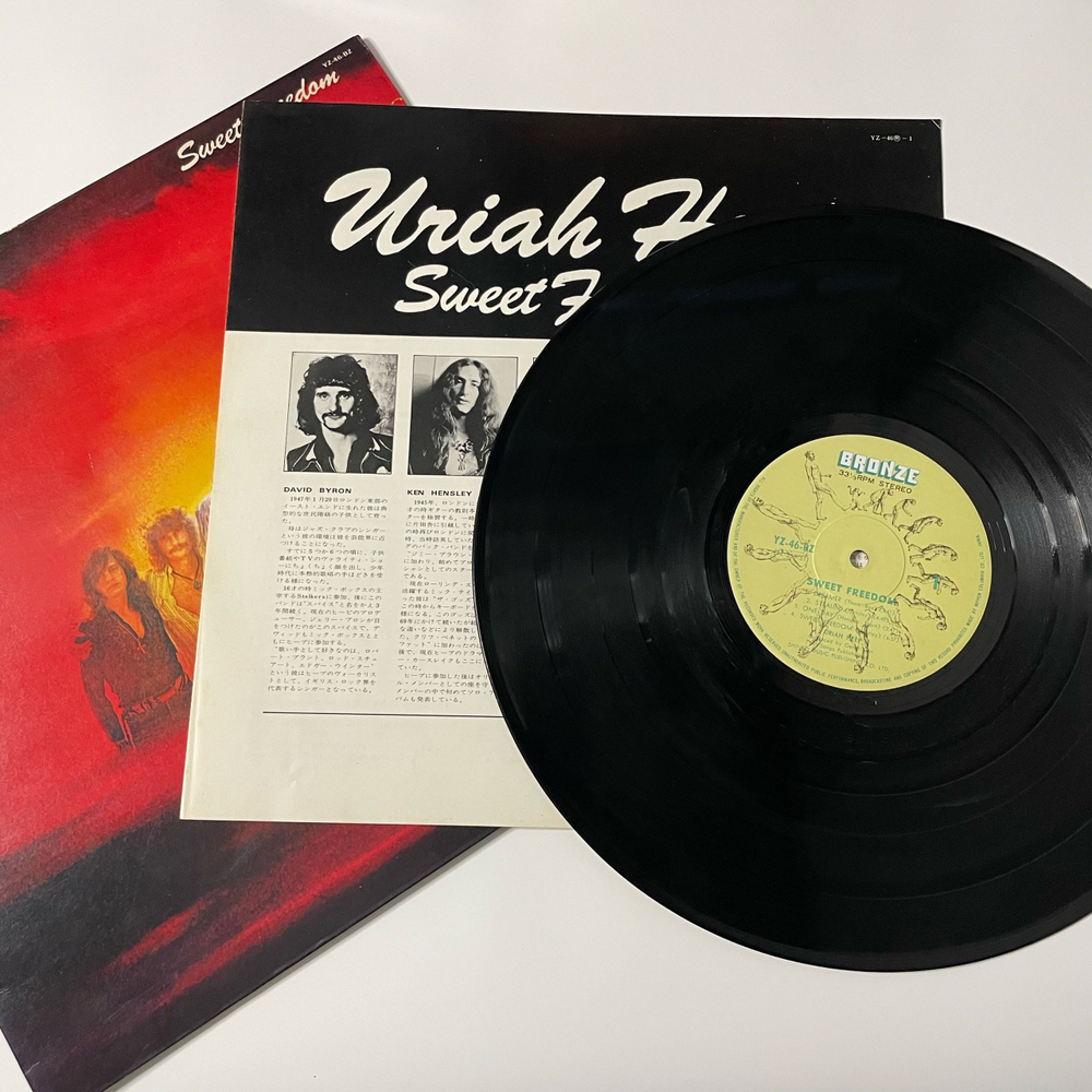 Винтажная виниловая пластинка LP Uriah Heep Sweet Freedom (Япония 1973) (Без Оби)
