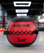 Медбол IN24-WB100, 5 кг, красный