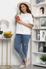 Блуза Софья (белая) Б13940-1М LT Collection