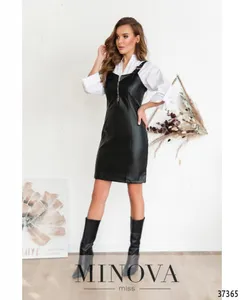 Платье 1065-черный Minova