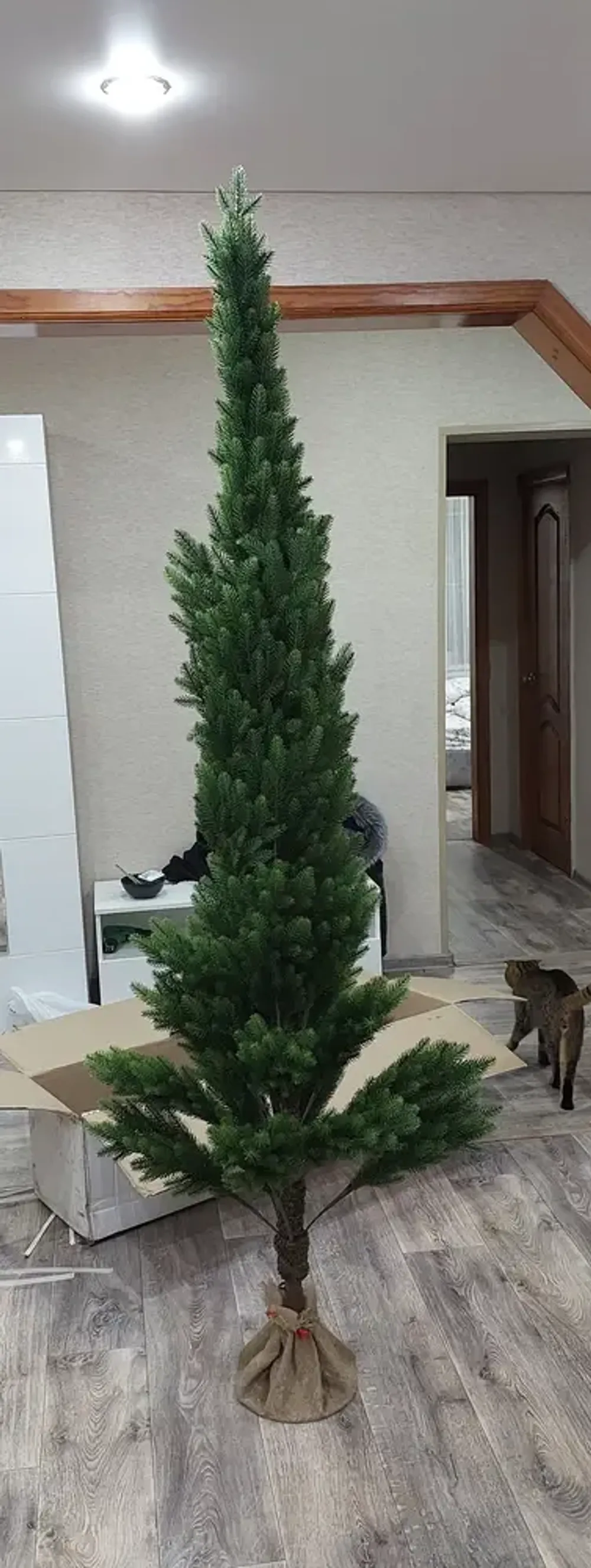 Искусственная елка на ножке «Николь» (Литая хвоя) 180 см / 1,8 м