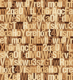Дизайнерские обои Factura WOOD ALPHABET