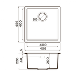 Кухонная мойка Omoikiri Yamakawa 45T-U/I-WH