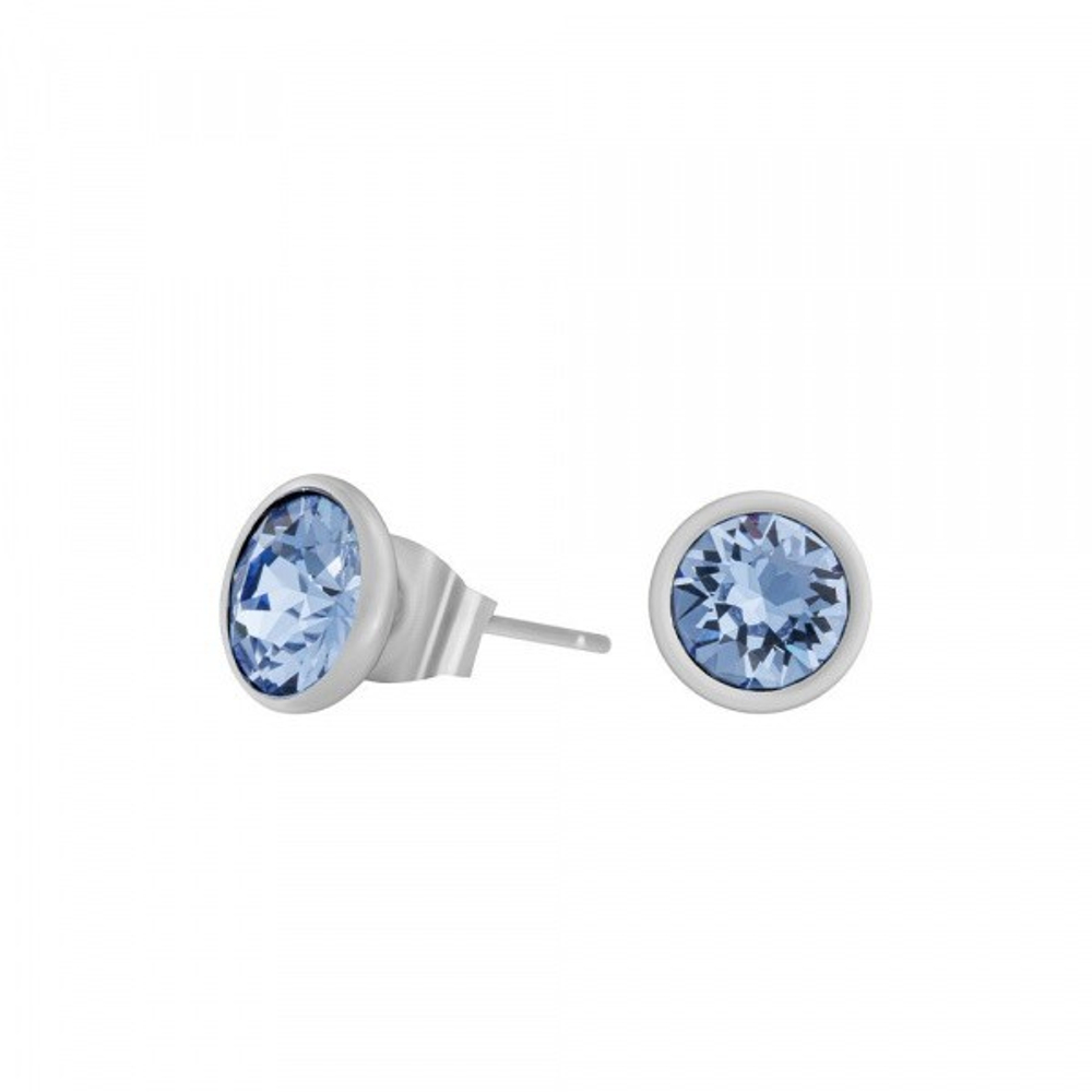 Серьги-пусеты Fiore Luna Light Sapphire SWE297 LS S