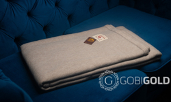 Одеяло тканое шерстяное из яка (Монголия) 150х200 см. GOBI SUN