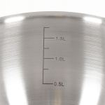 Ковш нерж, 1.9 л, крышка металл, металл ручка, индукц, Daniks, Мальта, GS-01345KS-16SP