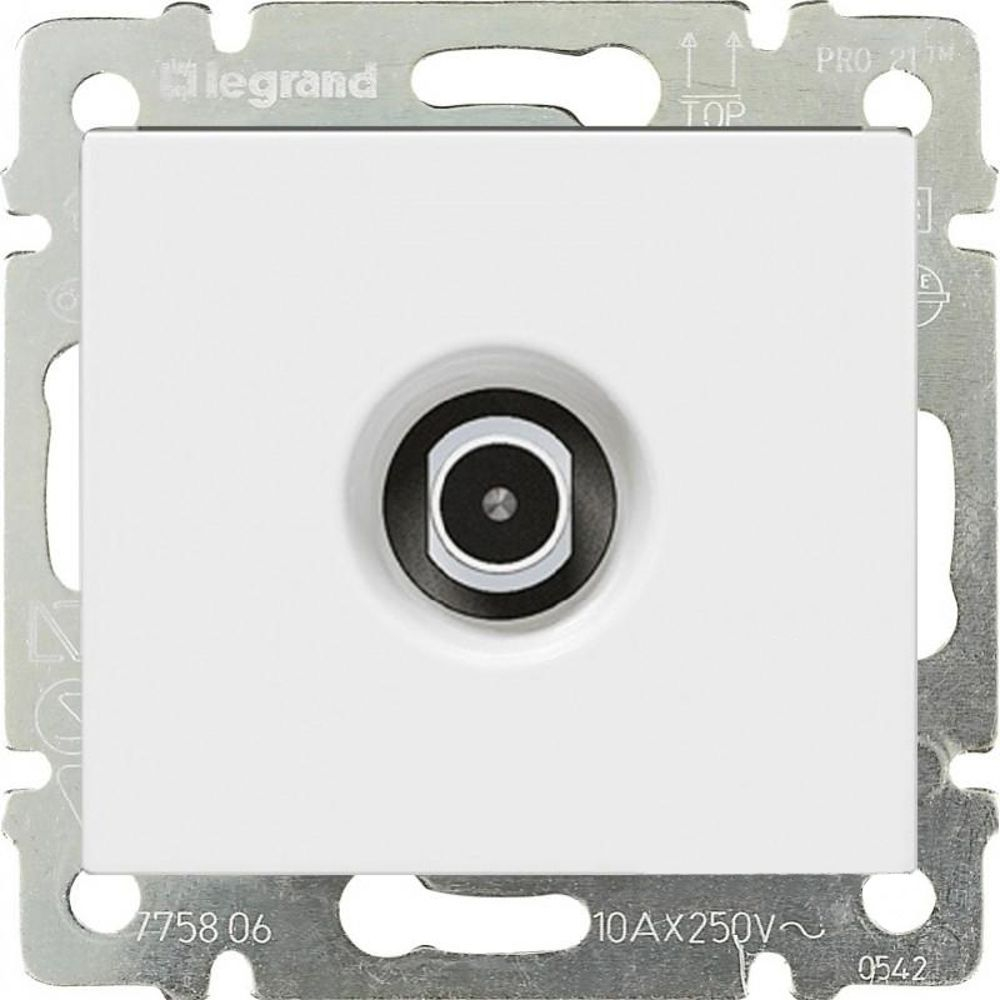 4331/4431 Розетка TV проходная 10 шт белая