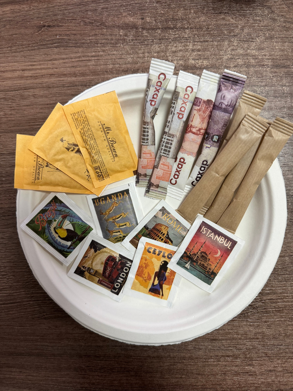 Сумма сахар порционный пакетик 5г «Mr.Brown» тростниковый, 250г