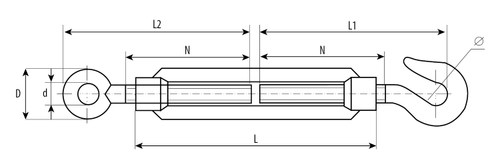 4-304355-05 Талреп DIN 1480, крюк-кольцо