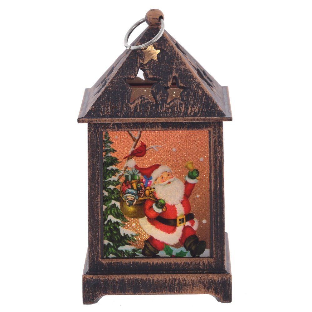 GAEM Изделие декоративное "Фонарь" (подсвет, LR44 х3шт) L6,5 W6,5 H12 см, 2в.