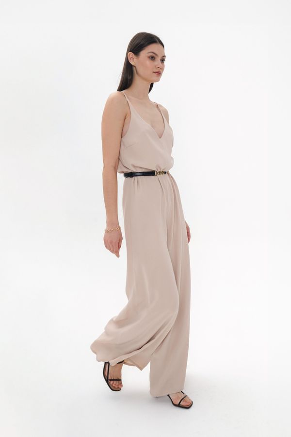 Комбинезон на лямках AO003 персиковый - фото 3