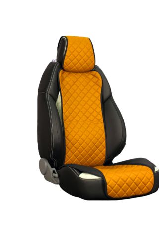 Накидки из экокожи (ромб) - Модель №2 широкое сиденье (цена за пару)