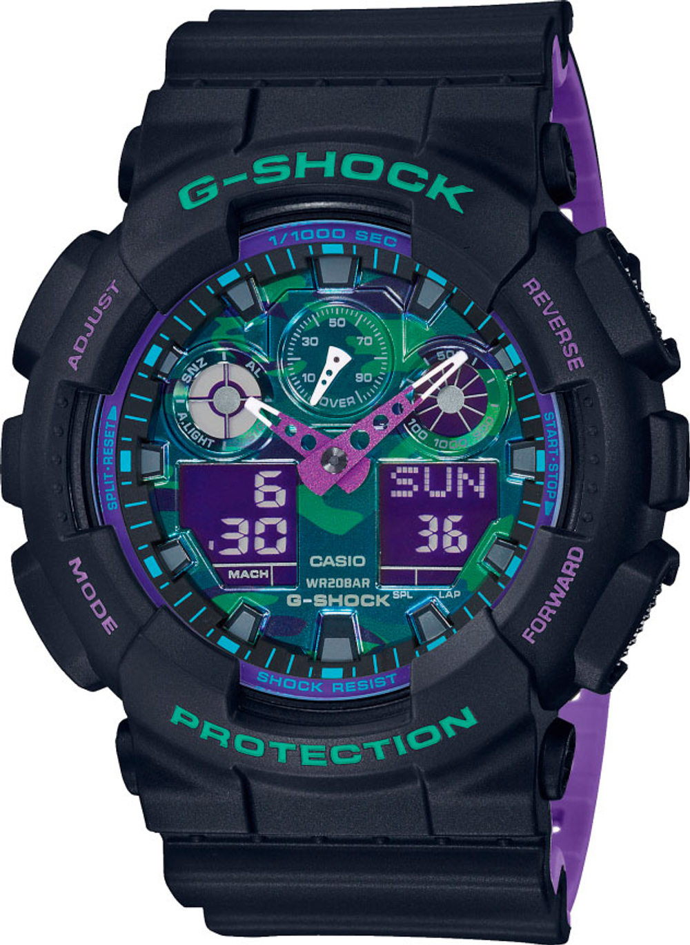 Мужские наручные часы Casio GA-100BL-1A
