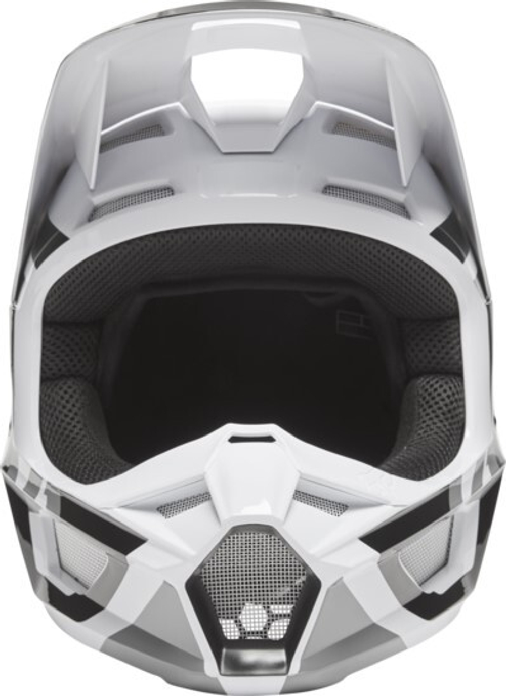 Мотошлем Fox V1 Lux Helmet (Black/White, M, 2022 (28001-018-M))