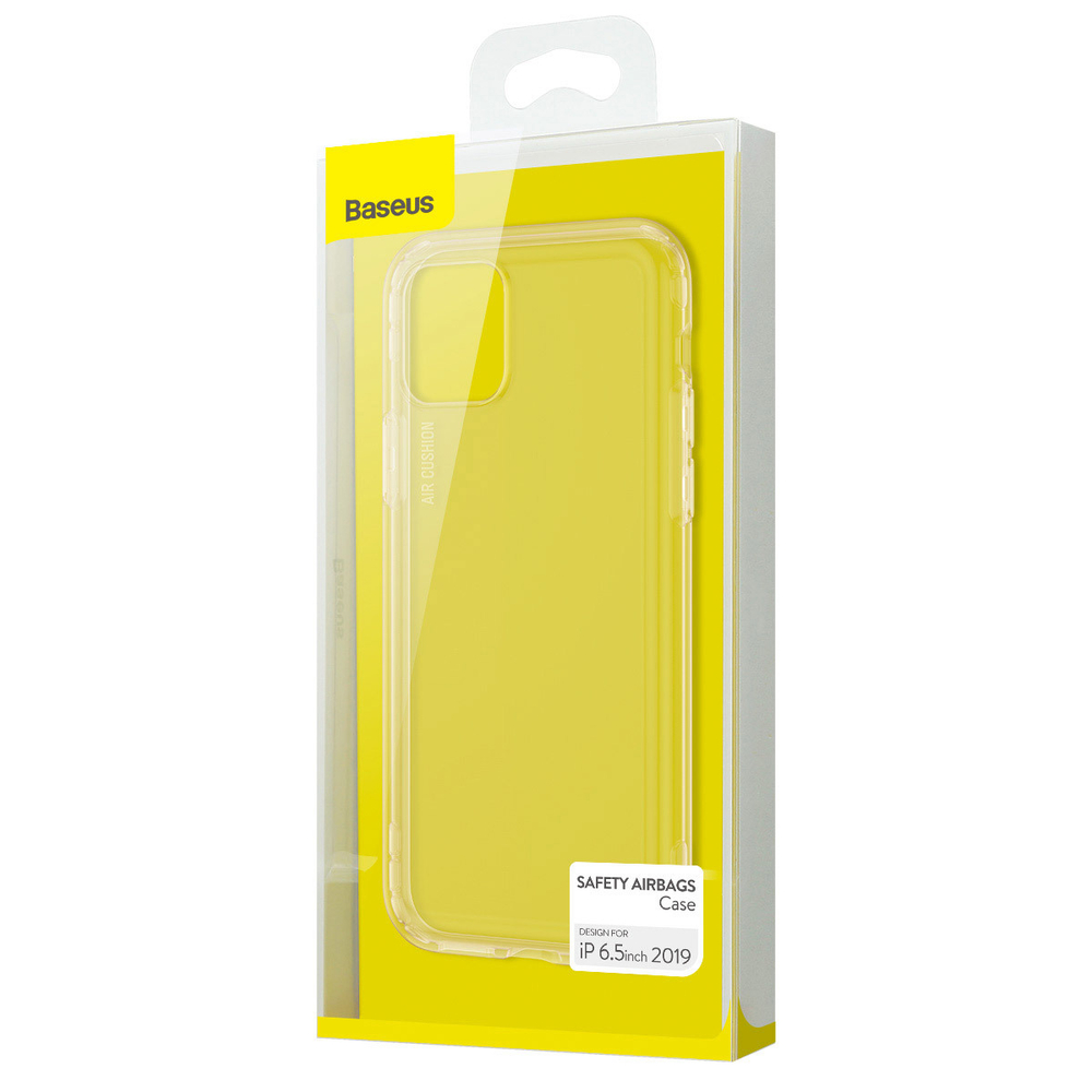 Чехол для Apple iPhone 11 Pro Max Baseus Safety Airbags Case - Transparent Gold