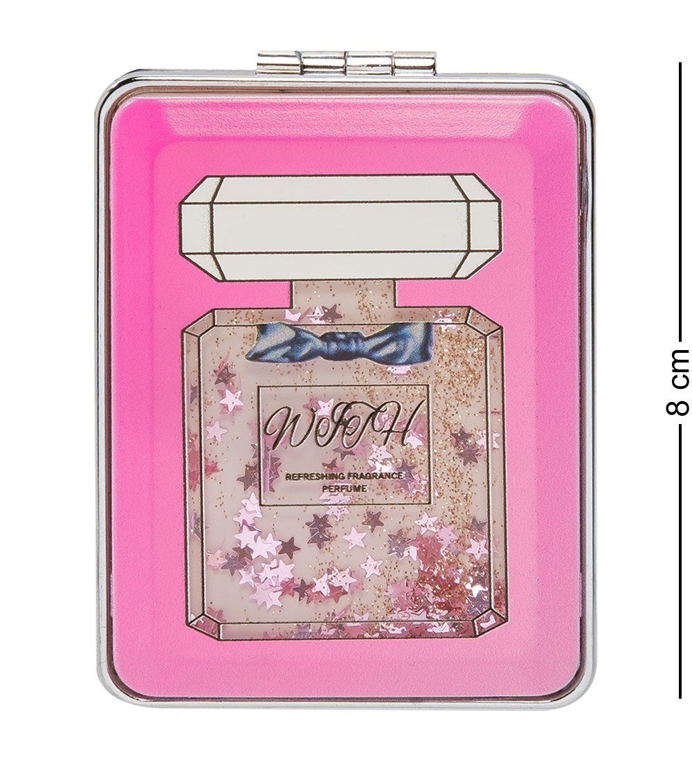 WW-112/5 Зеркало прямоугольное с плавающими блестками «Парфюм»