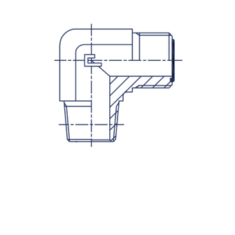 Штуцер FC90 D06 ORFS 9/16 - NPTF 1/8