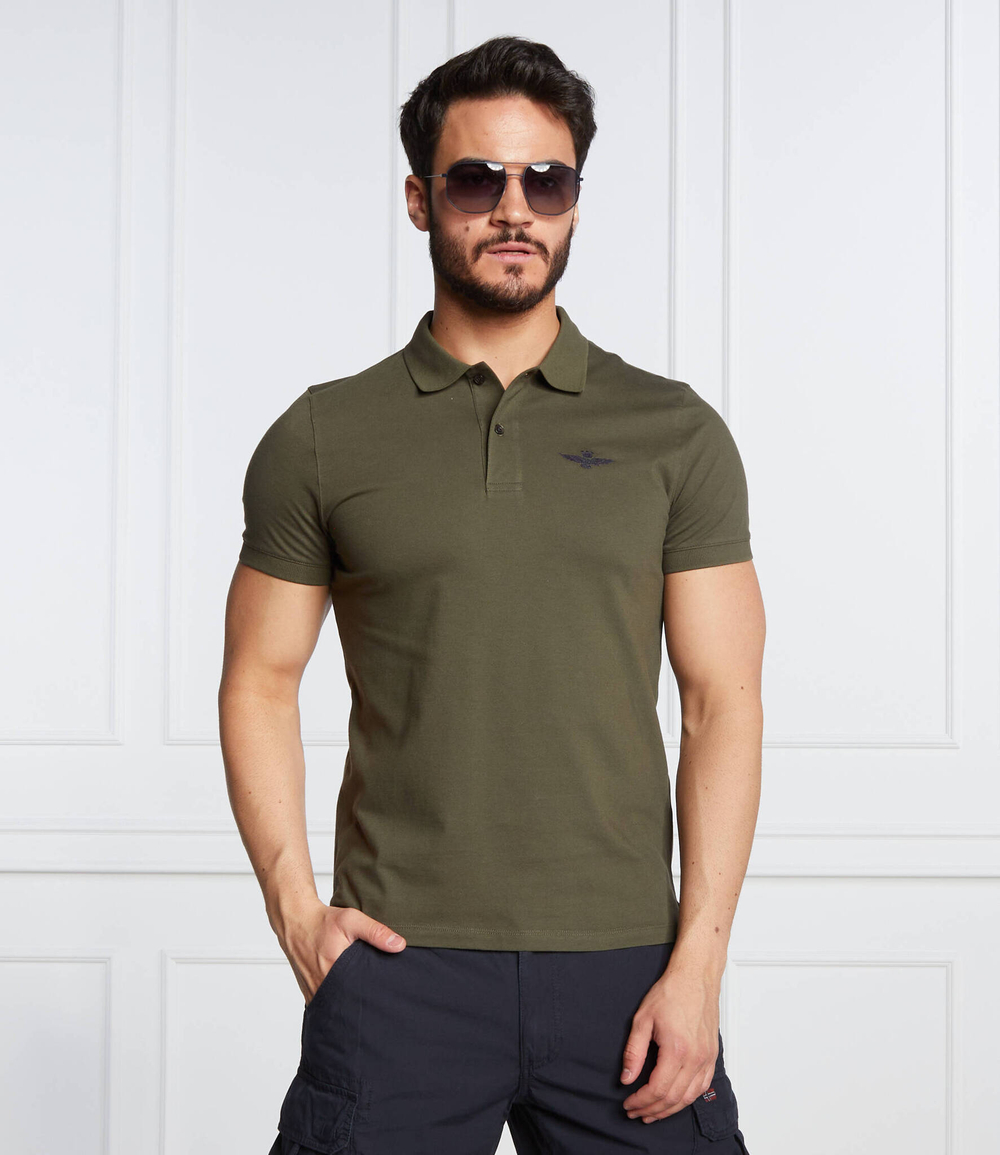 поло Aeronautica Militare - хаки(PO1430P178)