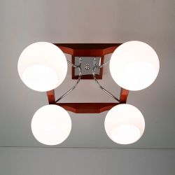 Citilux Ариста CL164341 Люстра деревянная Темный Орех