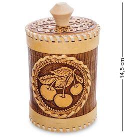 BST-317/ 2 Туесок «Вишня» ср. (береста)