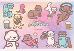 Альбом для рисования KAWAII ВЫДРЫ-МАЛЫШИ А4 8л. обложка-картон, блок - офсет 100 г/квм