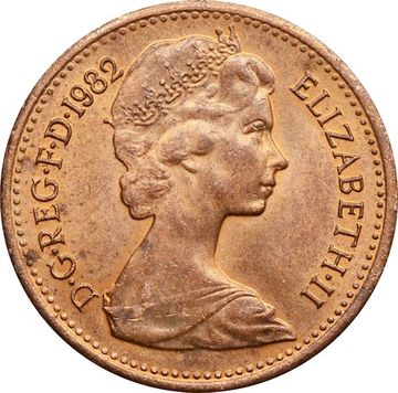 1/2 пенни 1982 Великобритания