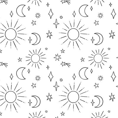 Звездное небо на белом фоне