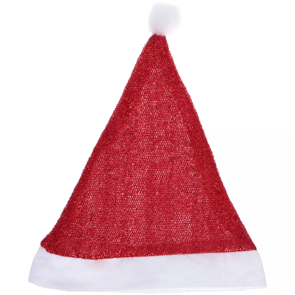 Колпак новогодний «Мерцание» двухслойный 28*38см, Красный