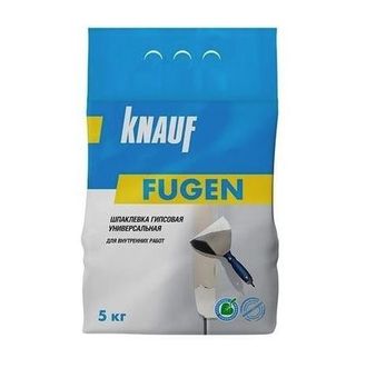 Шпатлевка гипсовая Knauf Фуген серая 5 кг упаковка