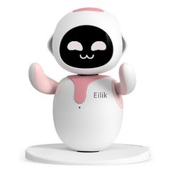 Интерактивный настольный робот-питомец Energize Lab Eilik (розовый)