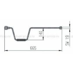 Ключ-коловорот AL-KO для опорных стоек прицепов SW 19