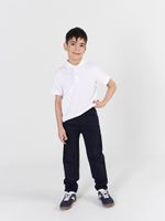 Брюки "Синие" габардин для мальчиков 7+