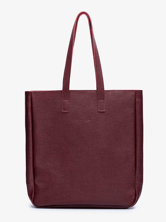 сумка шоппер темно-бордовый