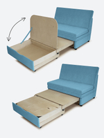 Диван "Экономик" Студия-Ф, велюр Candy Blue