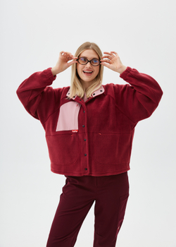 Куртка медицинская женская Аттакай, бордо