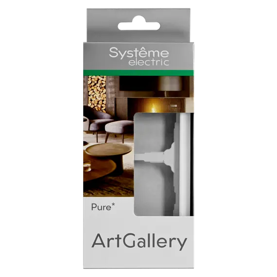 Рамка 2-м ArtGallery Pure органич. стекло бел. SE GAL320102