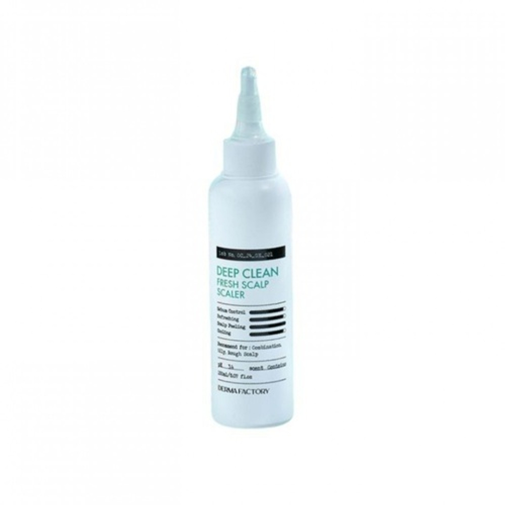 Derma Factory Сыворотка с AHA и BHA для жирной кожи головы - Deep clean fresh scalp scalper, 150мл