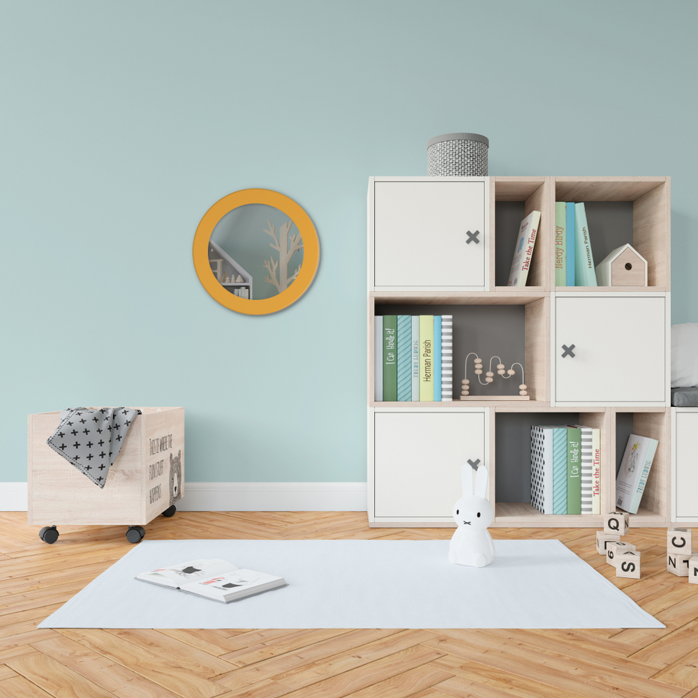 Зеркало круглое оранжевое 560002236